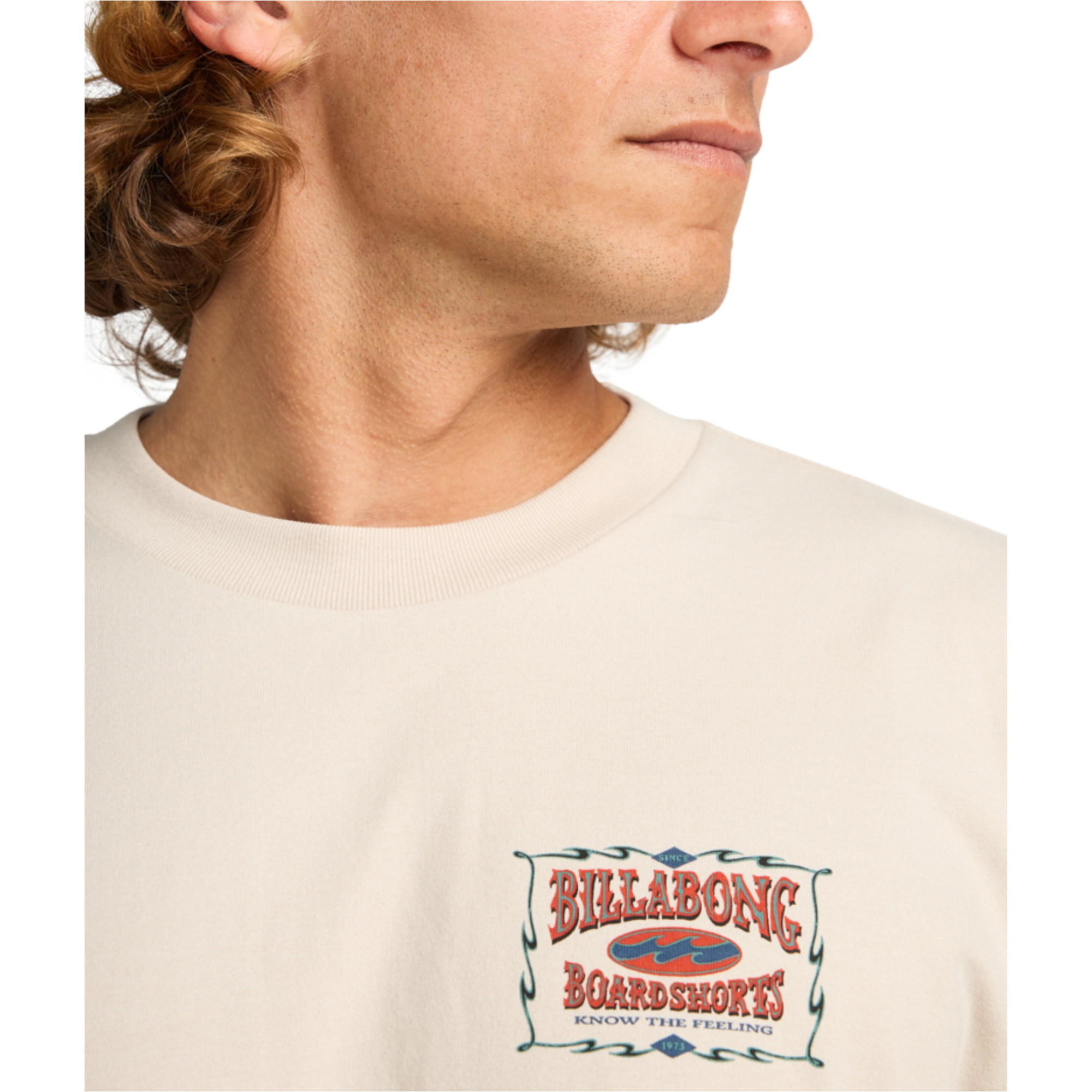 2025 Billabong Mens Double Spread OG T-Shirt 24A353518 - Chino